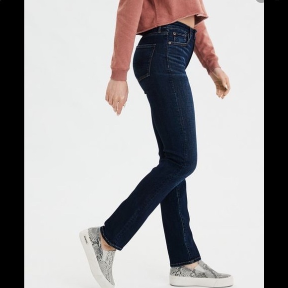 AMERICAN Eagle Straight Jeans Size6/Regular - Picture 1 of 6